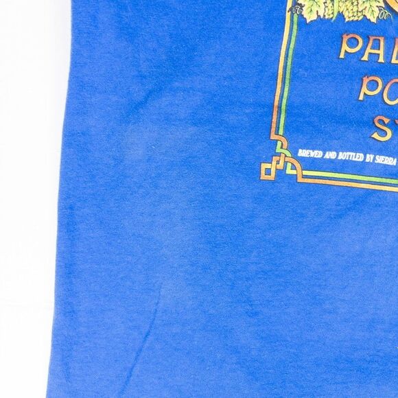 Vintage 90s Sierra Nevada Brewing Co Beer T Shirt Large Blue Pale Ale Stout USA - Picture 4 of 7